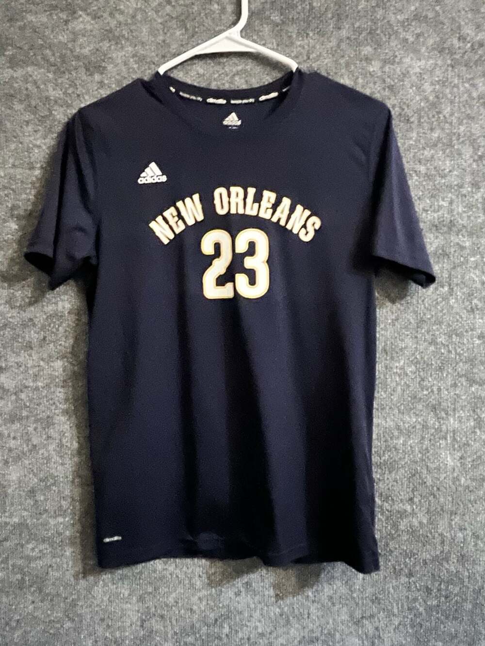 Adidas Youth Anthony Davis New Orleans Pelicans #23 Navy Blue Climacool 003-122